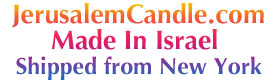 Chanukah candles shipped from New York made in Israel'></p>
<p align=